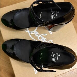 Christian Louboutin Black Patent Mary Jane Heels